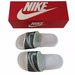 NIKE Women's Benassi LX Slip On Sandal Slides BQ5173 100 Size 6